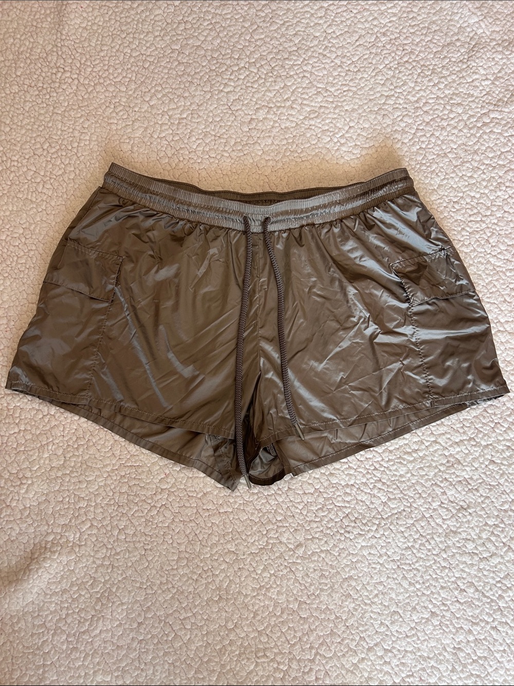 aerie Gray Athletic Volley Shorts